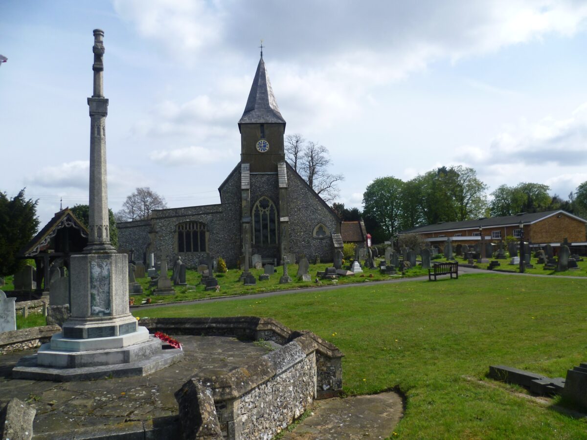 All Saints Church Sanderstead and its war memorial geograph.org .uk 2899478