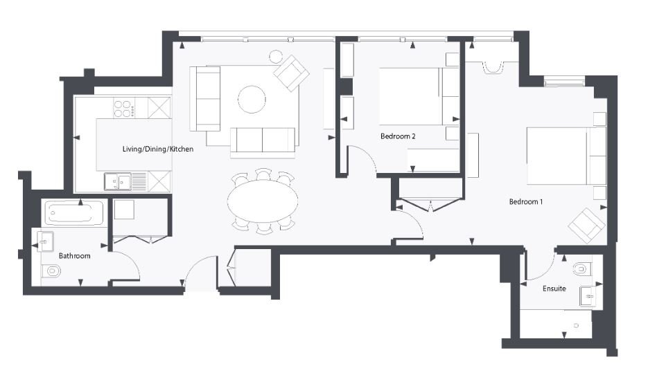 carriage floorplan flat4