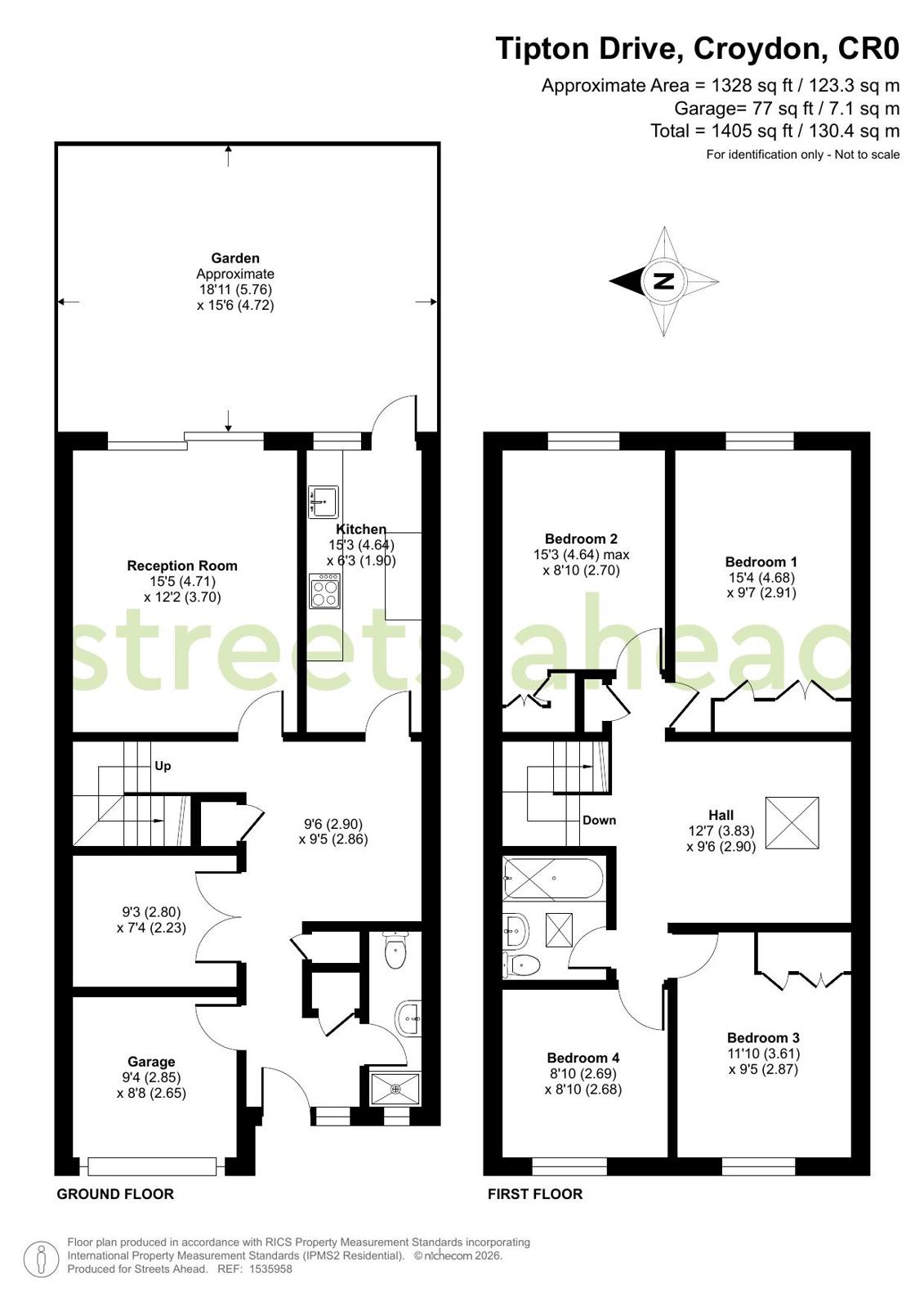 Tipton Drive, Croydon floor plan 1