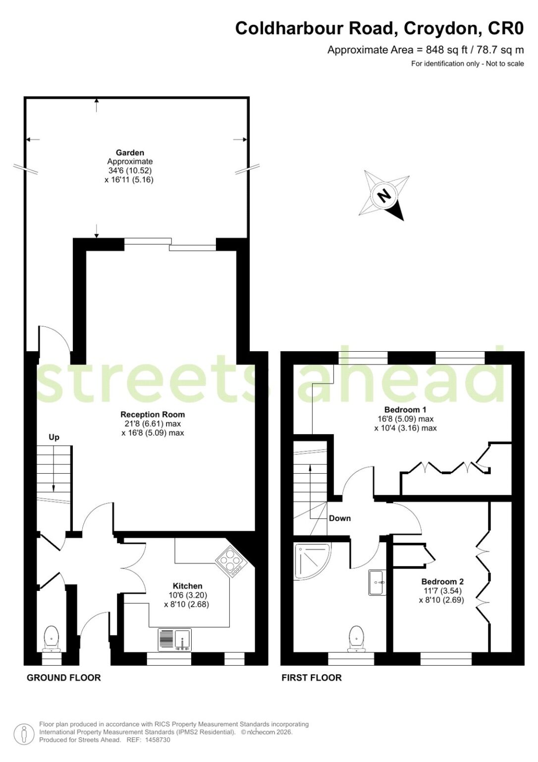 2 Bed Terraced House to Rent, Coldharbour Road, Croydon, CR0 - Streets ...