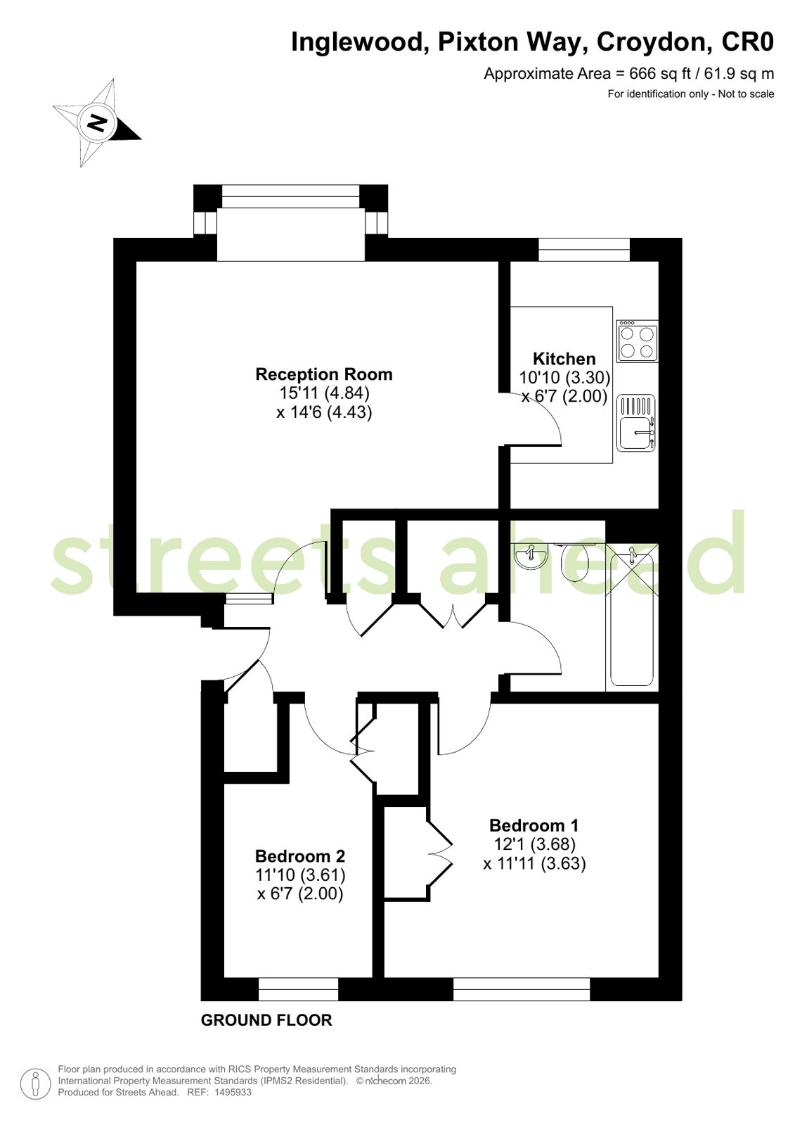 Inglewood, Pixton Way, Croydon floor plan 1