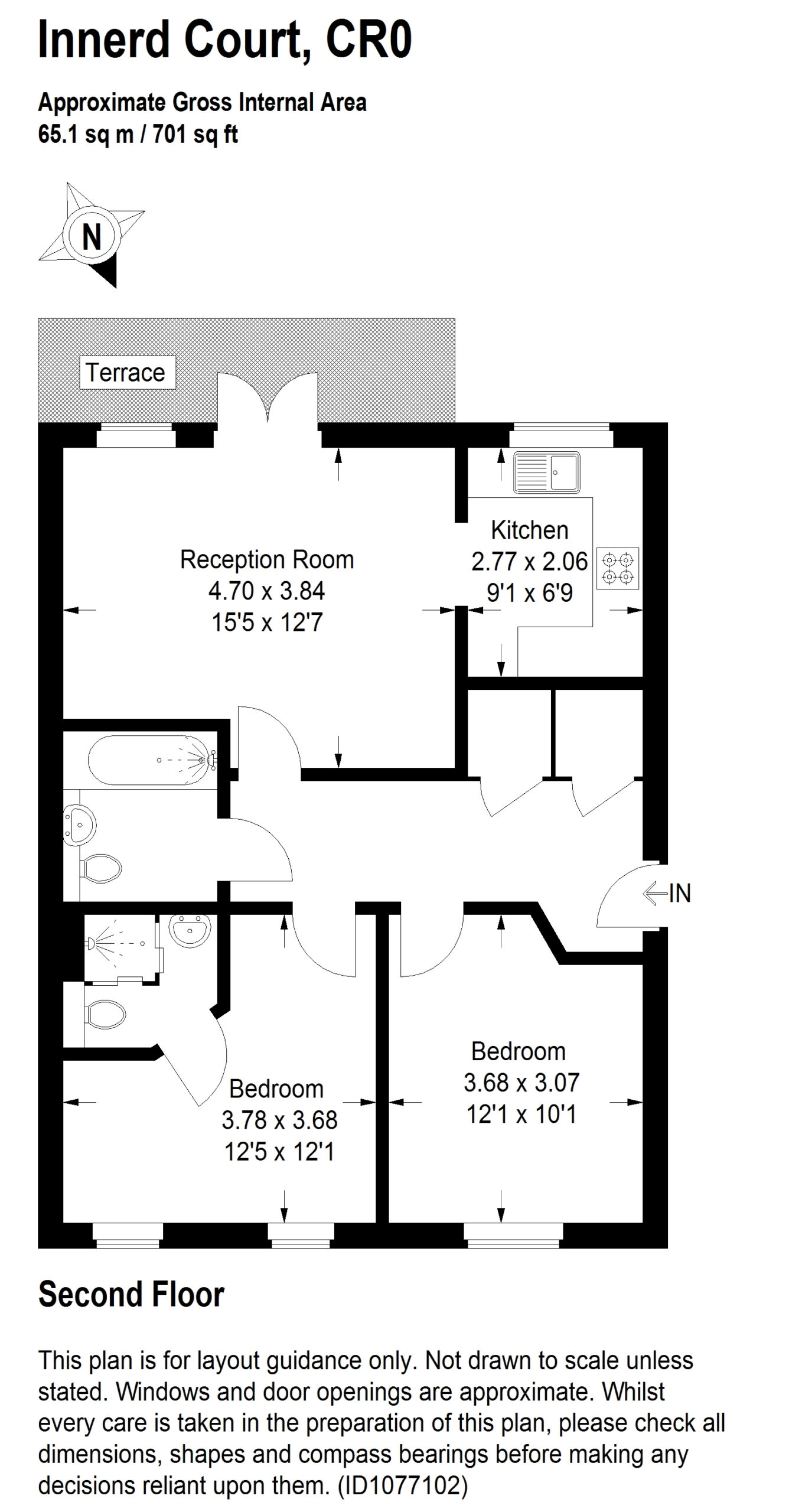 Clarke Close, Croydon floor plan 1